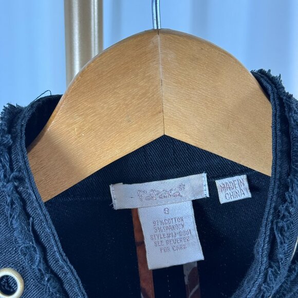 Vintage Y2K/00s Grunge Military Grommet Jacket by Papaya sz Small - Picture 9 of 9